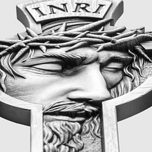 Load image into Gallery viewer, 5 Oz Jesus Cross Antiqued Silver (Sold Out)
