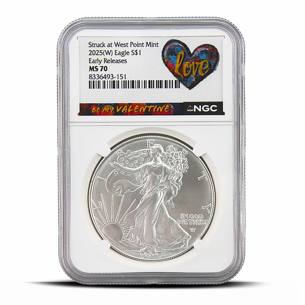 2025(W) Eagle S$1 Early Releases MS70 - Love Label