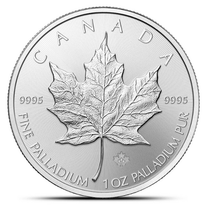 1 Oz Canadian Palladium Maple Leaf Coin (Random Year) MetalStacks