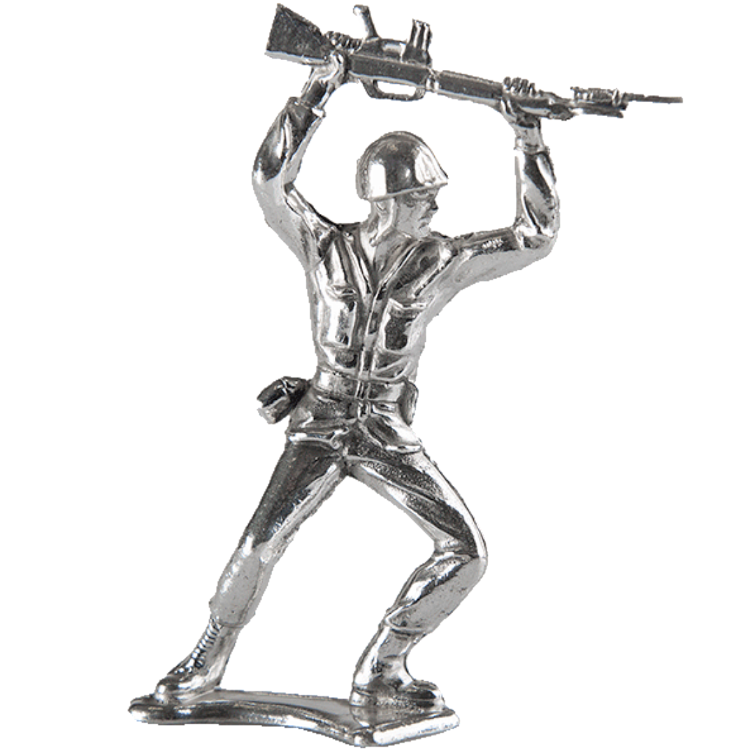 1.1 Oz Bayonet Silver Army Men