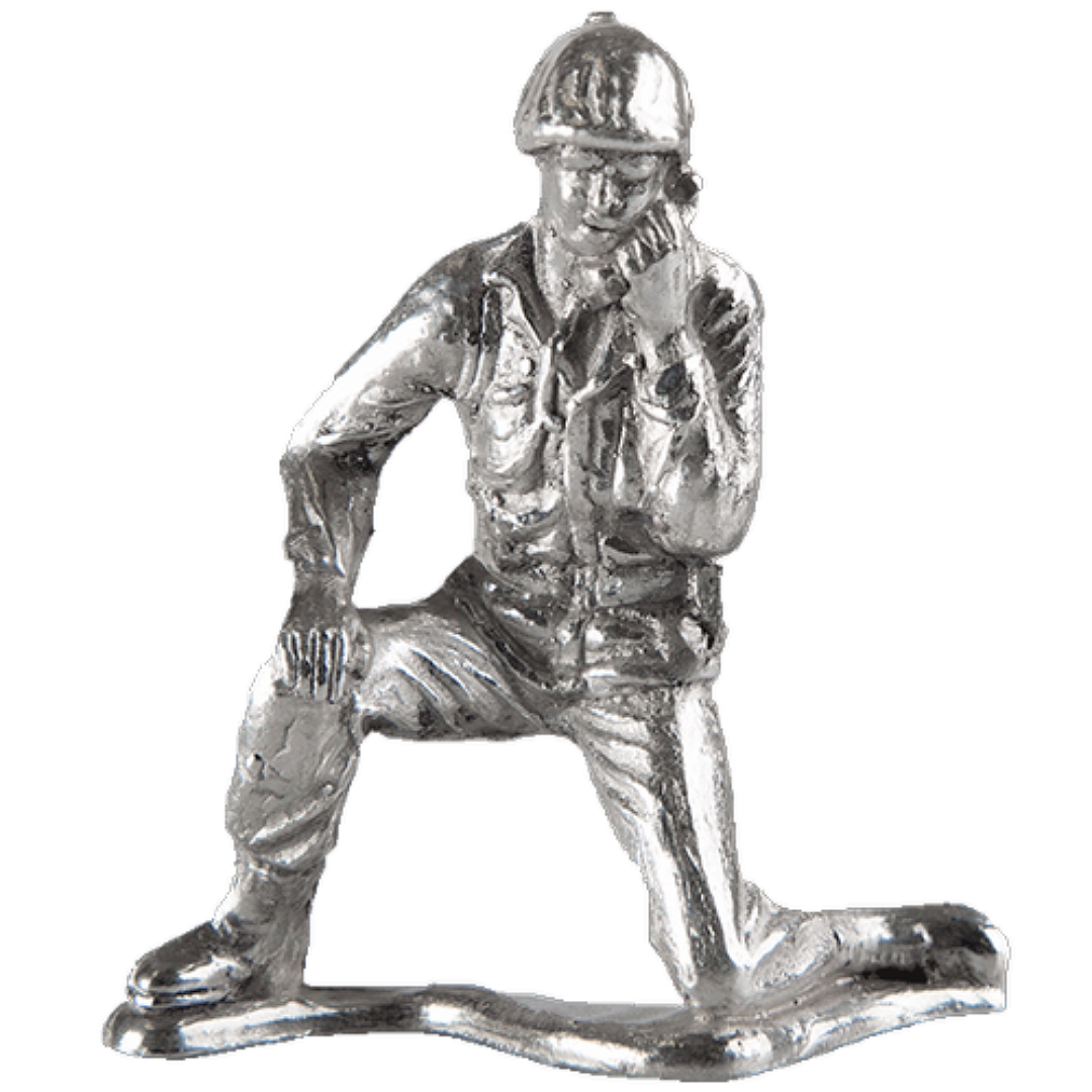 1.1 Oz Radio Man Silver Army Men