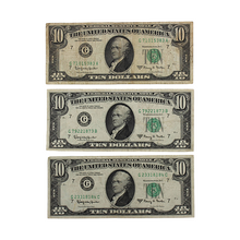 Load image into Gallery viewer, $10 U.S. Federal Reserve Notes - Series 1963A - Consecutive Print - Chicago Federal Reserve - Set of 3 (PSV 35)
