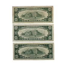 Load image into Gallery viewer, $10 U.S. Federal Reserve Notes - Series 1963A - Consecutive Print - Chicago Federal Reserve - Set of 3 (PSV 35)
