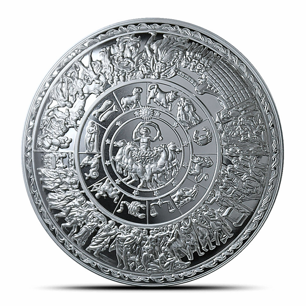 2 Oz Proof Shield of Achilles Silver Stacker