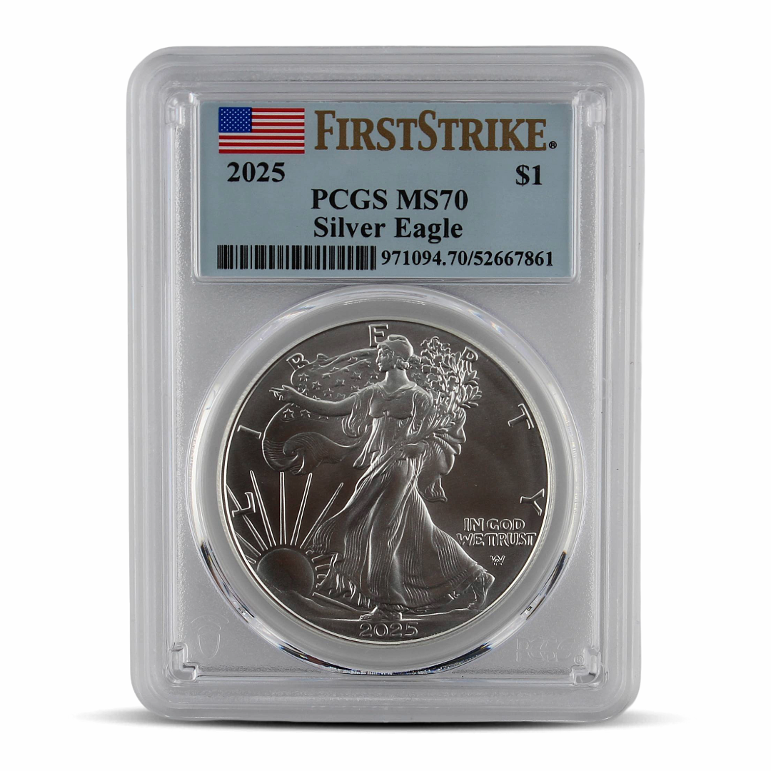 2025 PCGS Silver Eagle MS70 - FirstStrike Label