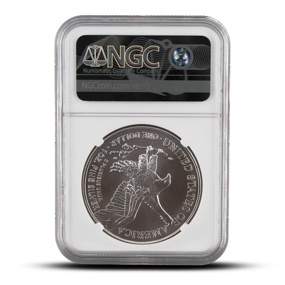 Struck at West Point Mint 2025(W) Eagle S$1 MS70 - Halloween Label (PSV 20)