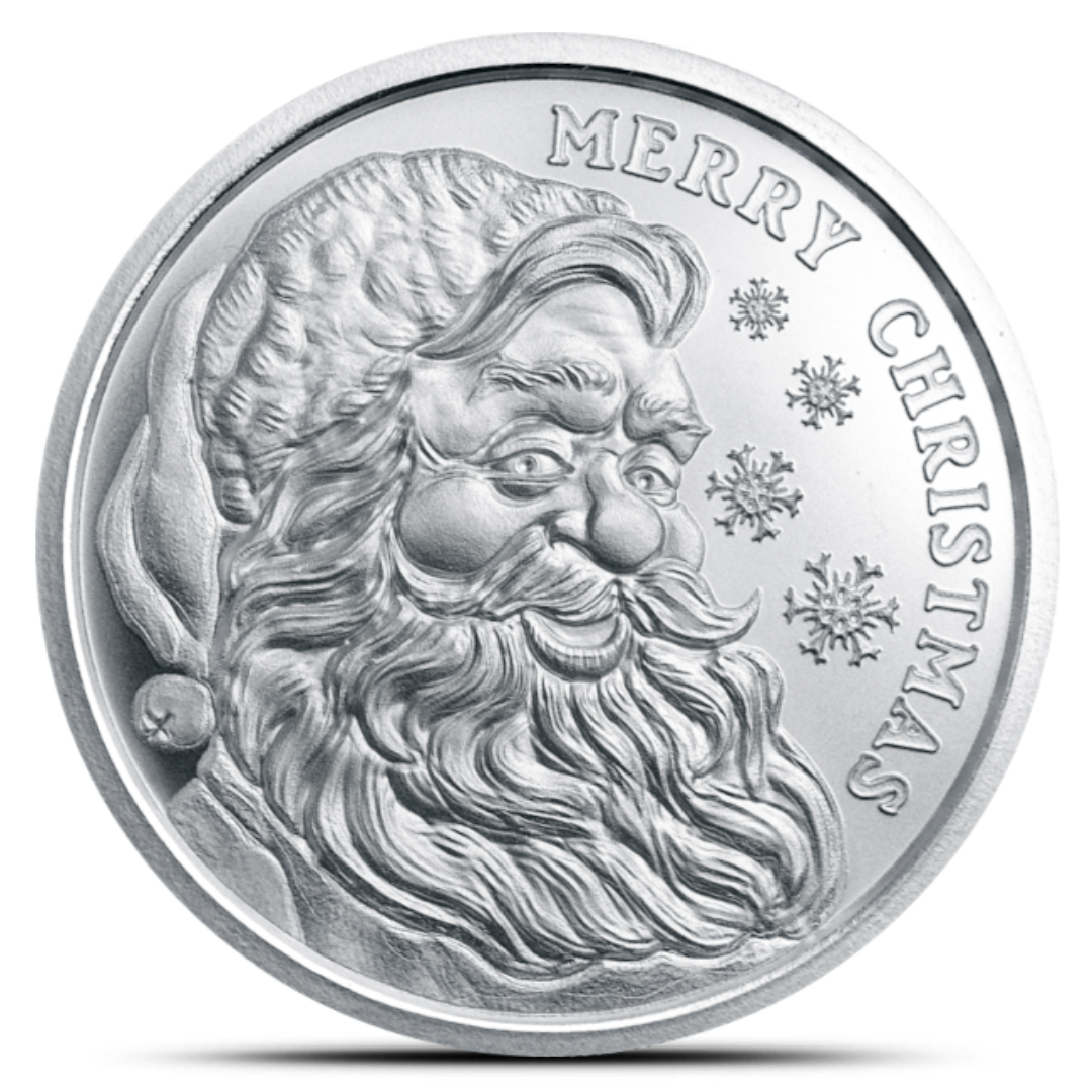 2025 1 Oz GSM Christmas Silver Round
