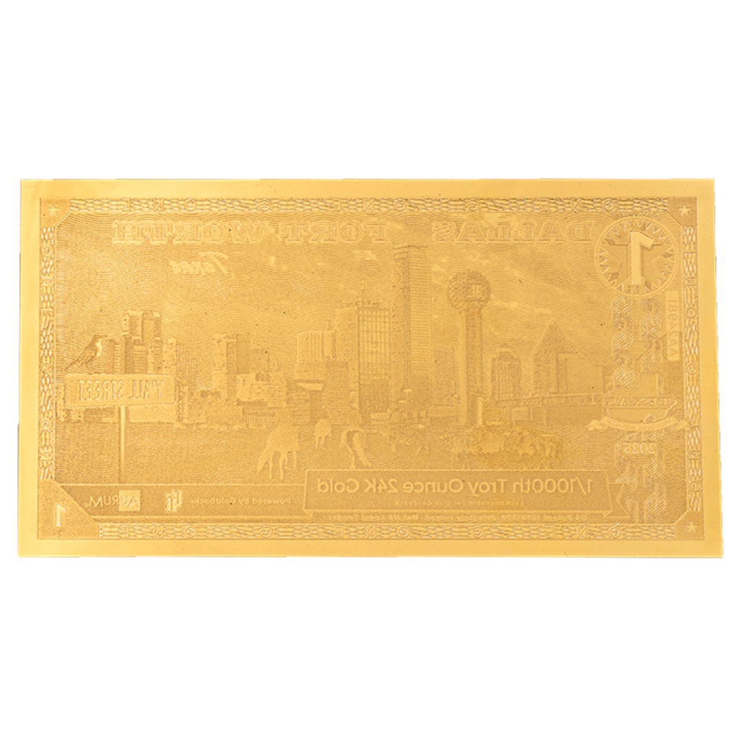 Dallas Fort Worth Texas 1 Goldback