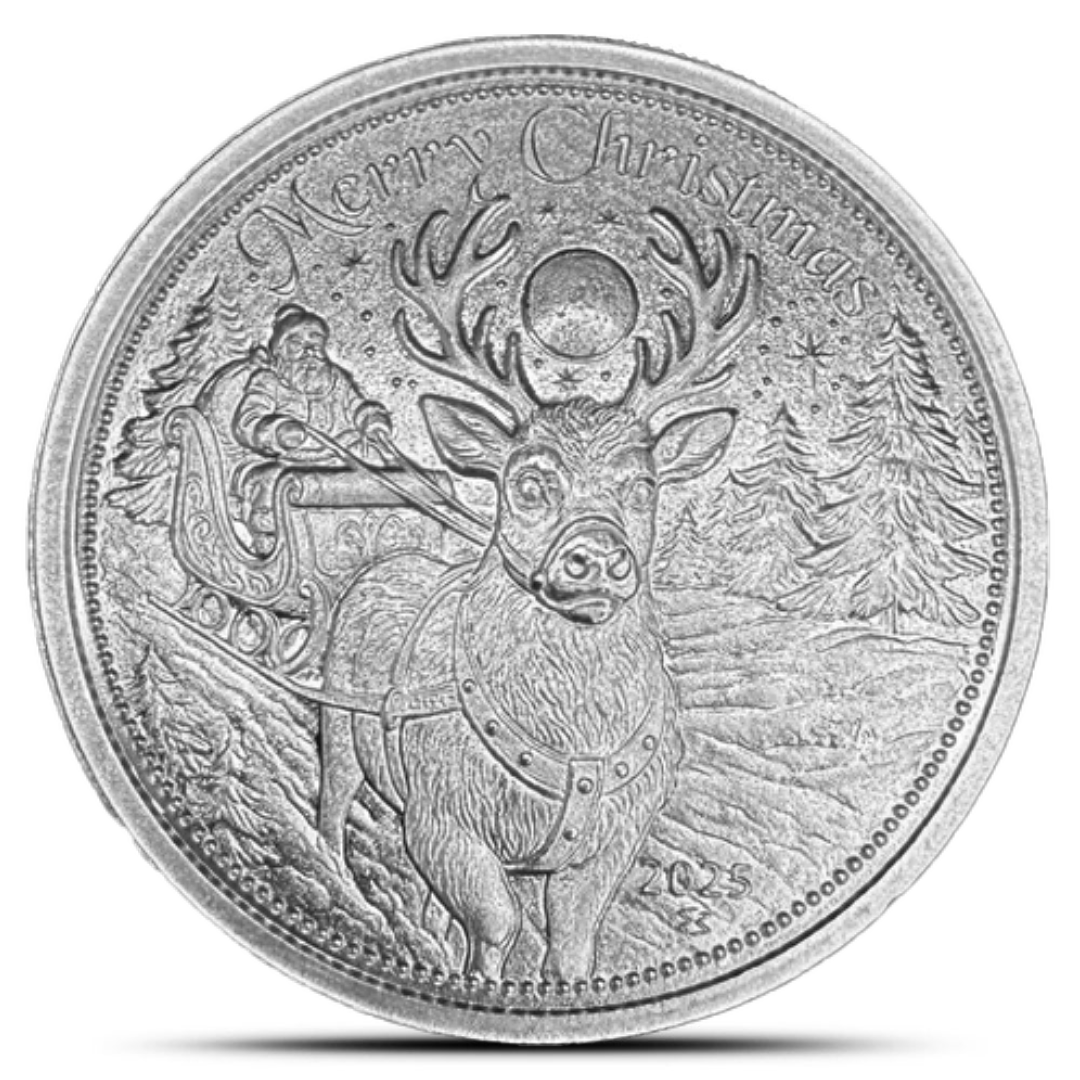 2025 1 Oz Elemetal Christmas Eve Round
