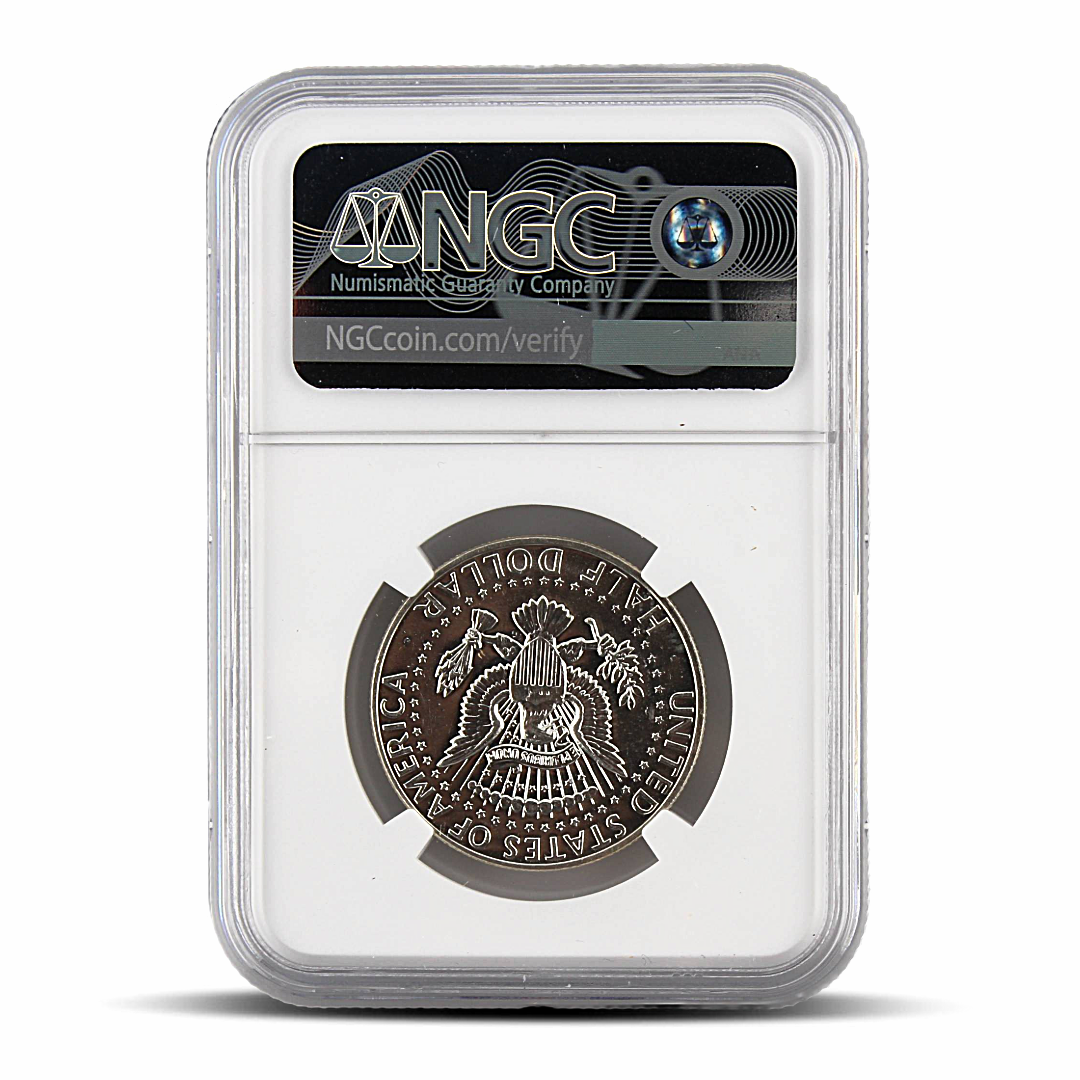 1964 50C Kennedy Half Dollar - Genuine - NGC John F. Kennedy Signature Label (PSV 15)