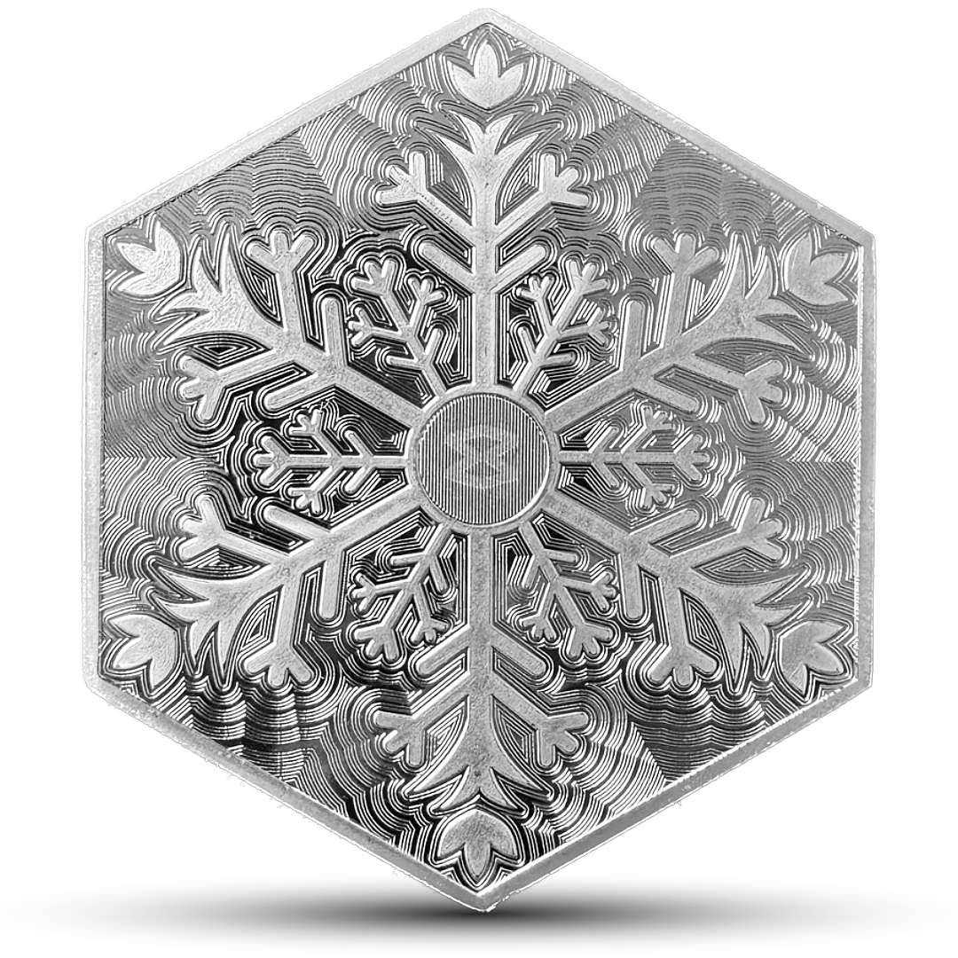 10 Oz Elemetal Silver Snowflake