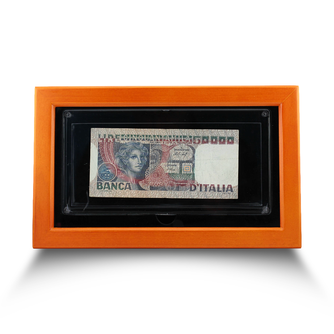 50,000 Italian Lire – Banca d’Italia – “Bernini” Series – Circulated (PSV 25)