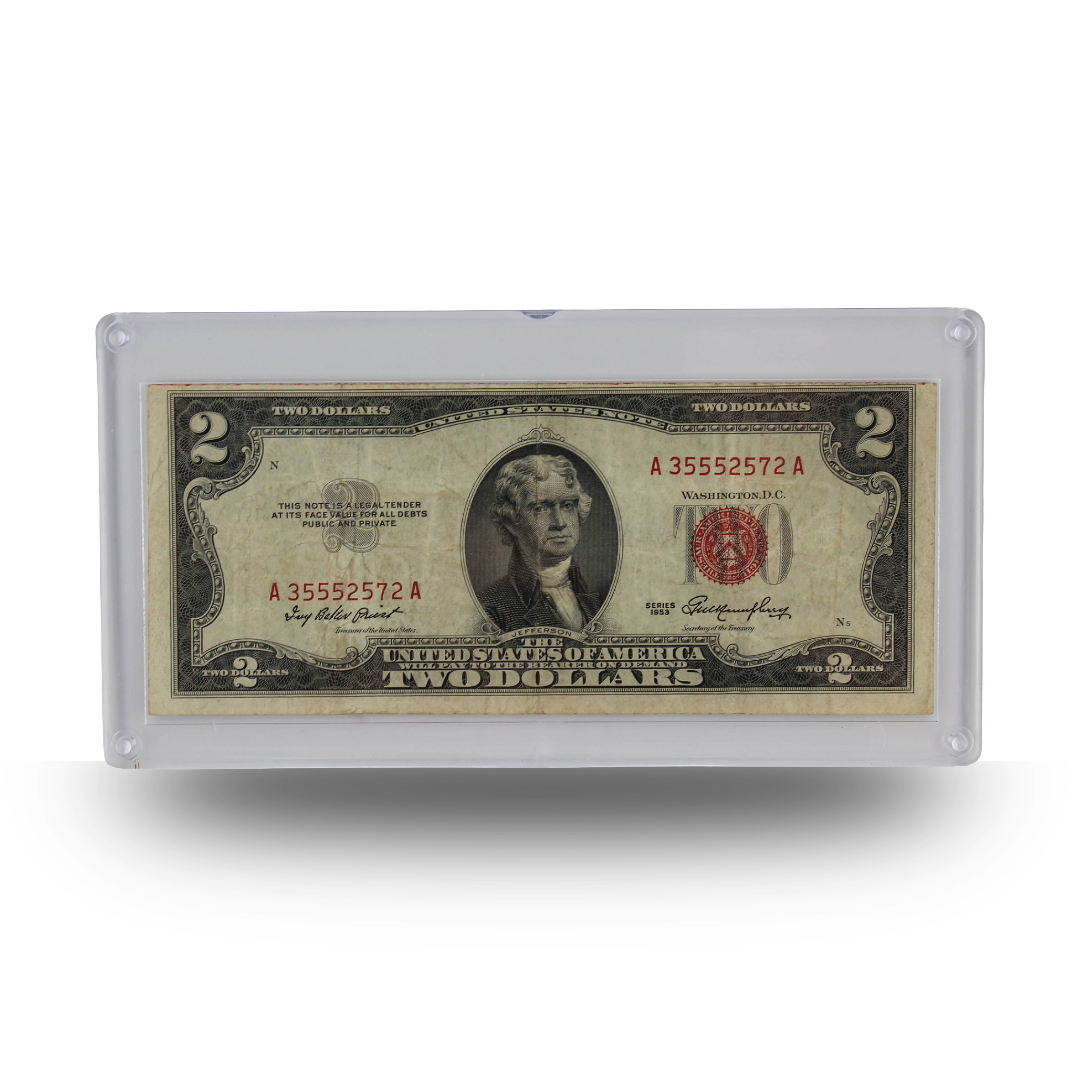 $2 U.S. Note - Series 1953 with Red Seal - Circulated/Used (PSV 20)