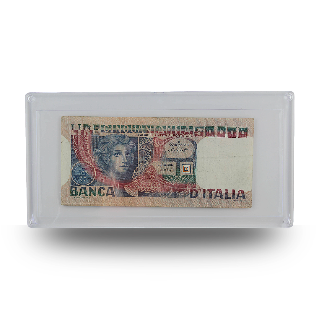50,000 Italian Lire – Banca d’Italia – “Bernini” Series – Circulated (PSV 25)