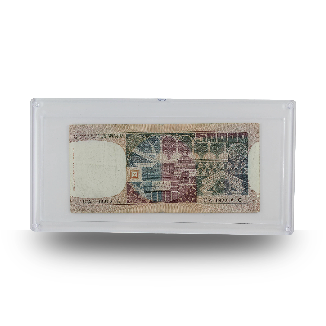 50,000 Italian Lire – Banca d’Italia – “Bernini” Series – Circulated (PSV 25)