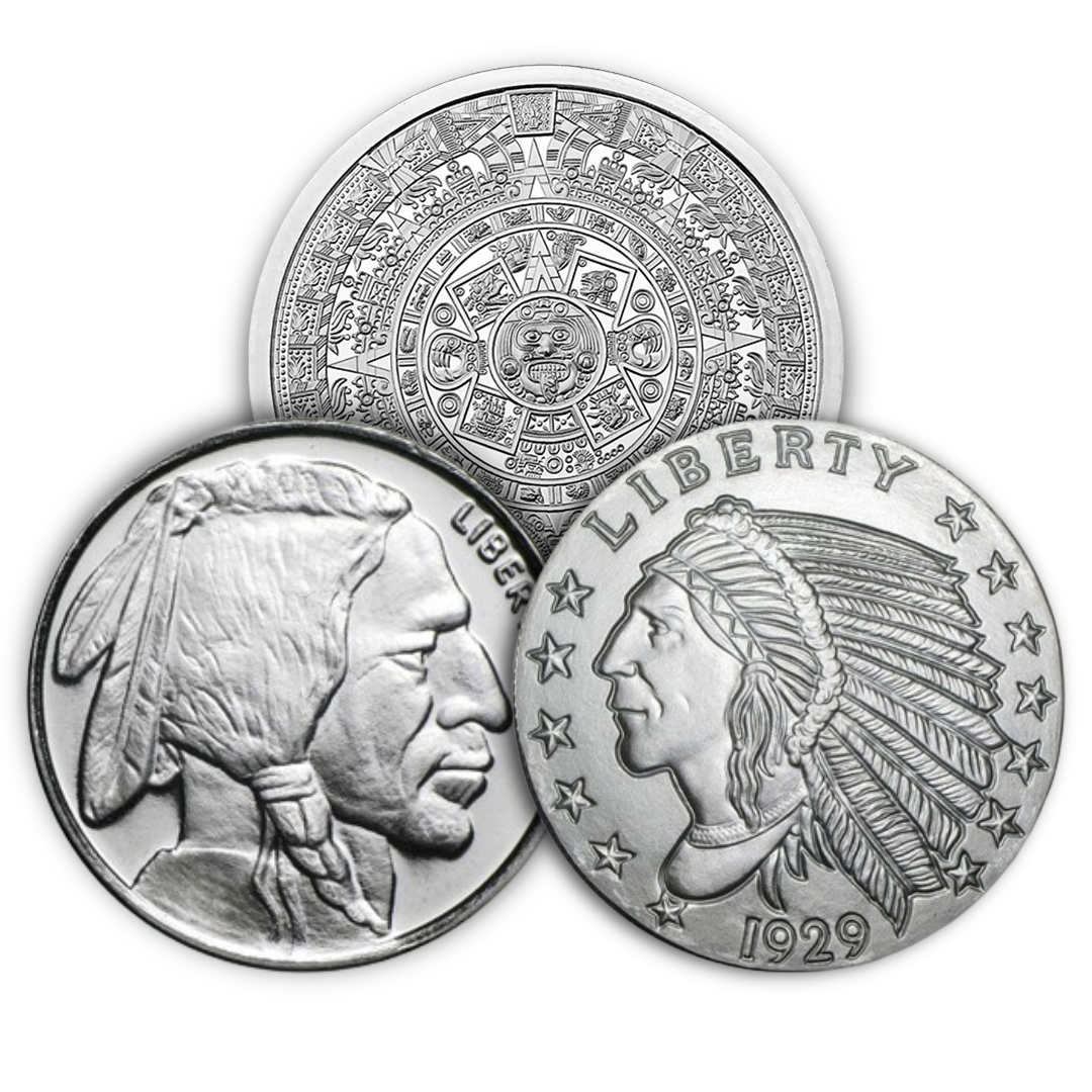 5 Oz Silver Round (Varied Condition, Varied Mint)