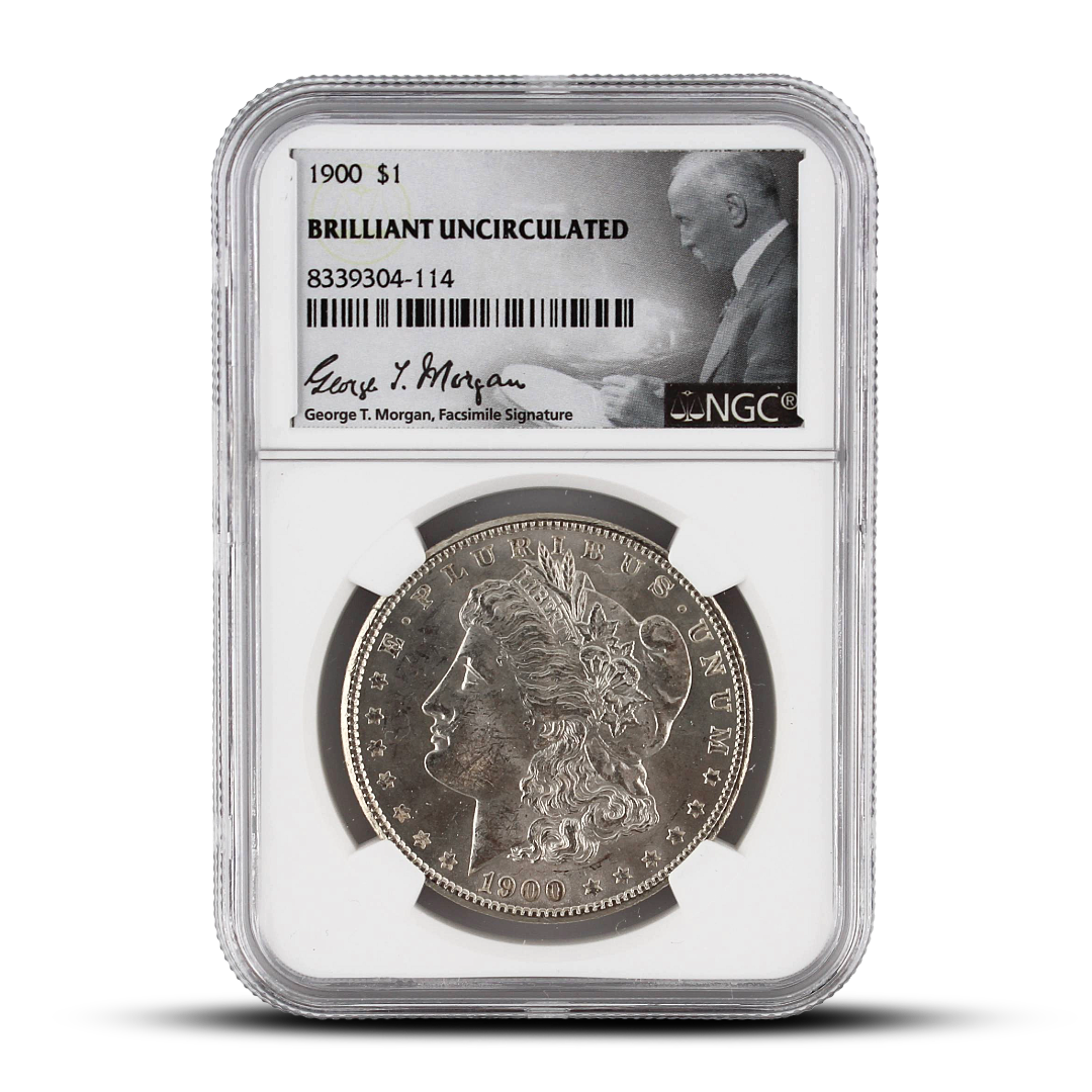 1900 $1 U.S. Morgan Silver Dollar – NGC Brilliant Uncirculated