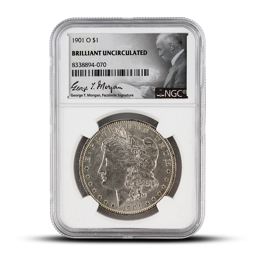 1901 O $1 U.S. Morgan Silver Dollar – NGC Brilliant Uncirculated