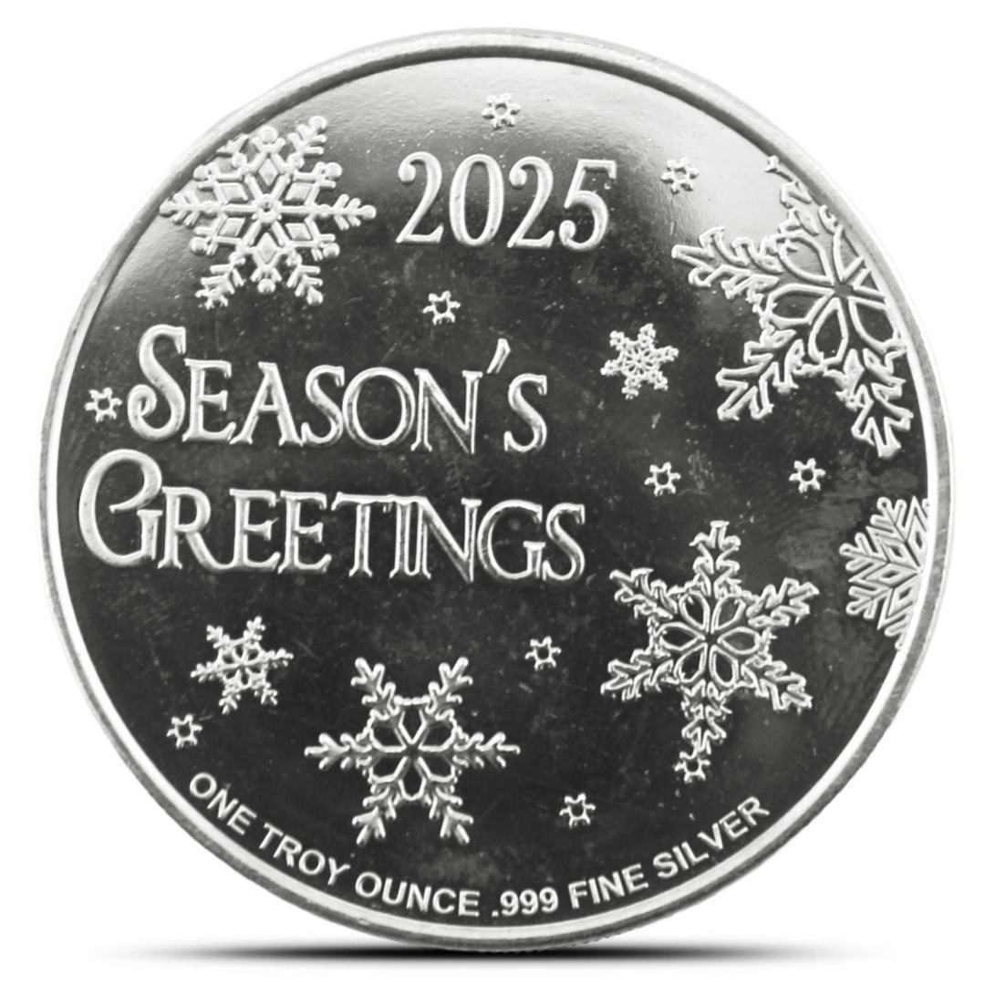 2025 1 Oz Snowman Silver Round