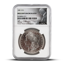 Load image into Gallery viewer, 1881 S $1 U.S. Morgan Silver Dollar – NGC Brilliant Uncirculated
