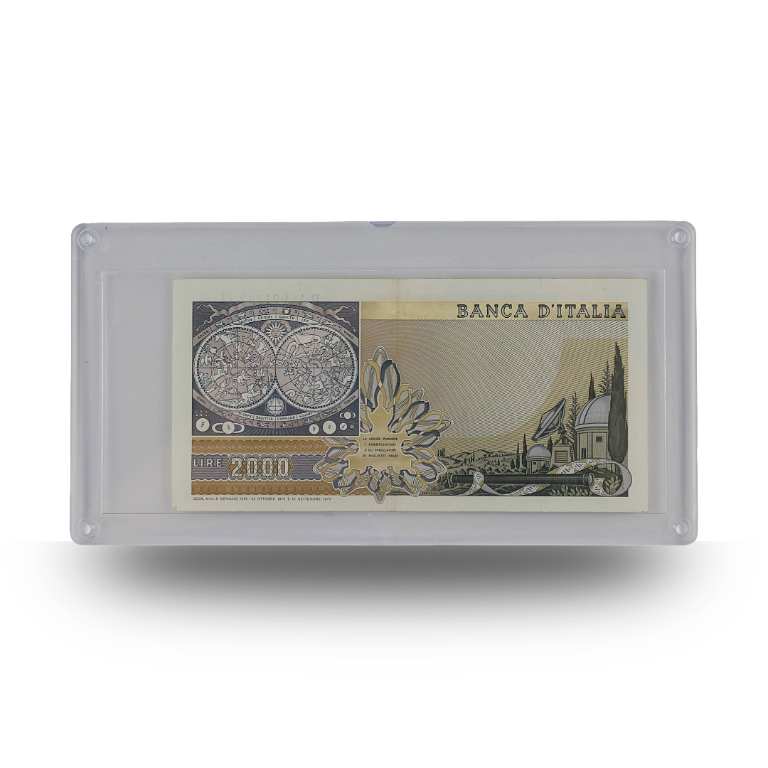 2,000 Italian Lire Banknote – Banca d’Italia - Galileo Galilei Design (PSV 30)