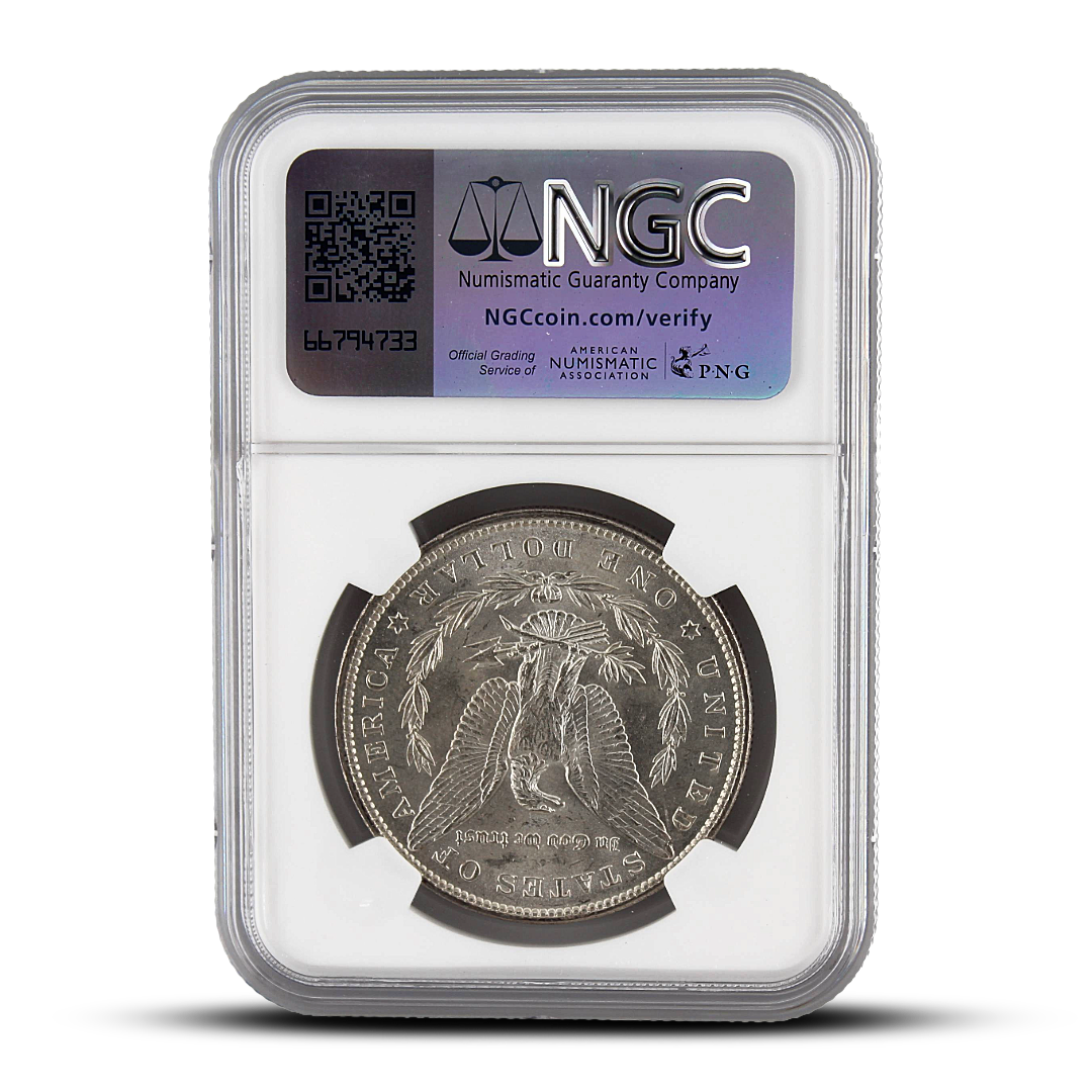 1896 $1 U.S. Morgan Silver Dollar  – NGC Brilliant Uncirculated