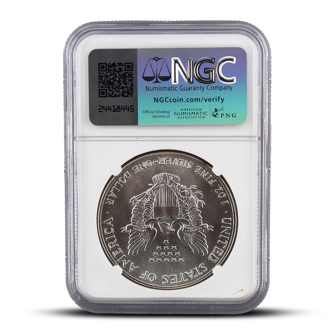 Struck at San Francisco Mint 1986 1986(S) Eagle S$1 MS69 - Brown Scale Label (PSV 40)