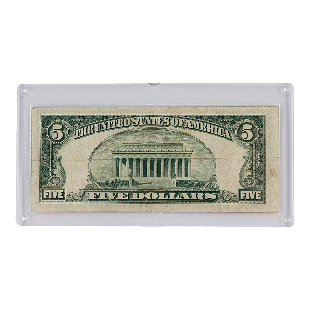 $5 U.S. Legal Tender Note – Series 1928 E - Red Seal (PSV 20)