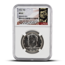 Load image into Gallery viewer, 1964 50C - MS63 - NGC John F. Kennedy Signature Label
