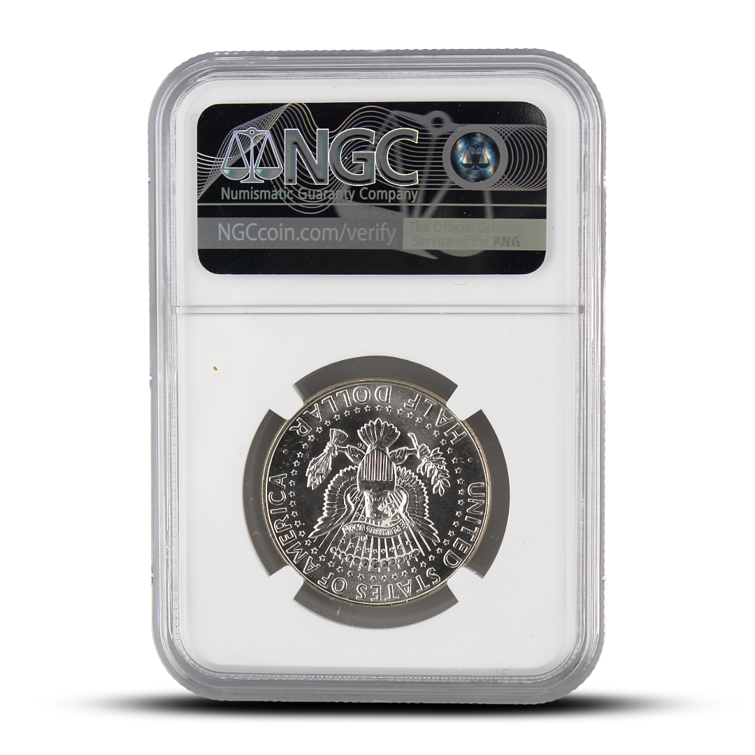 1964 50C - MS63 - NGC John F. Kennedy Signature Label