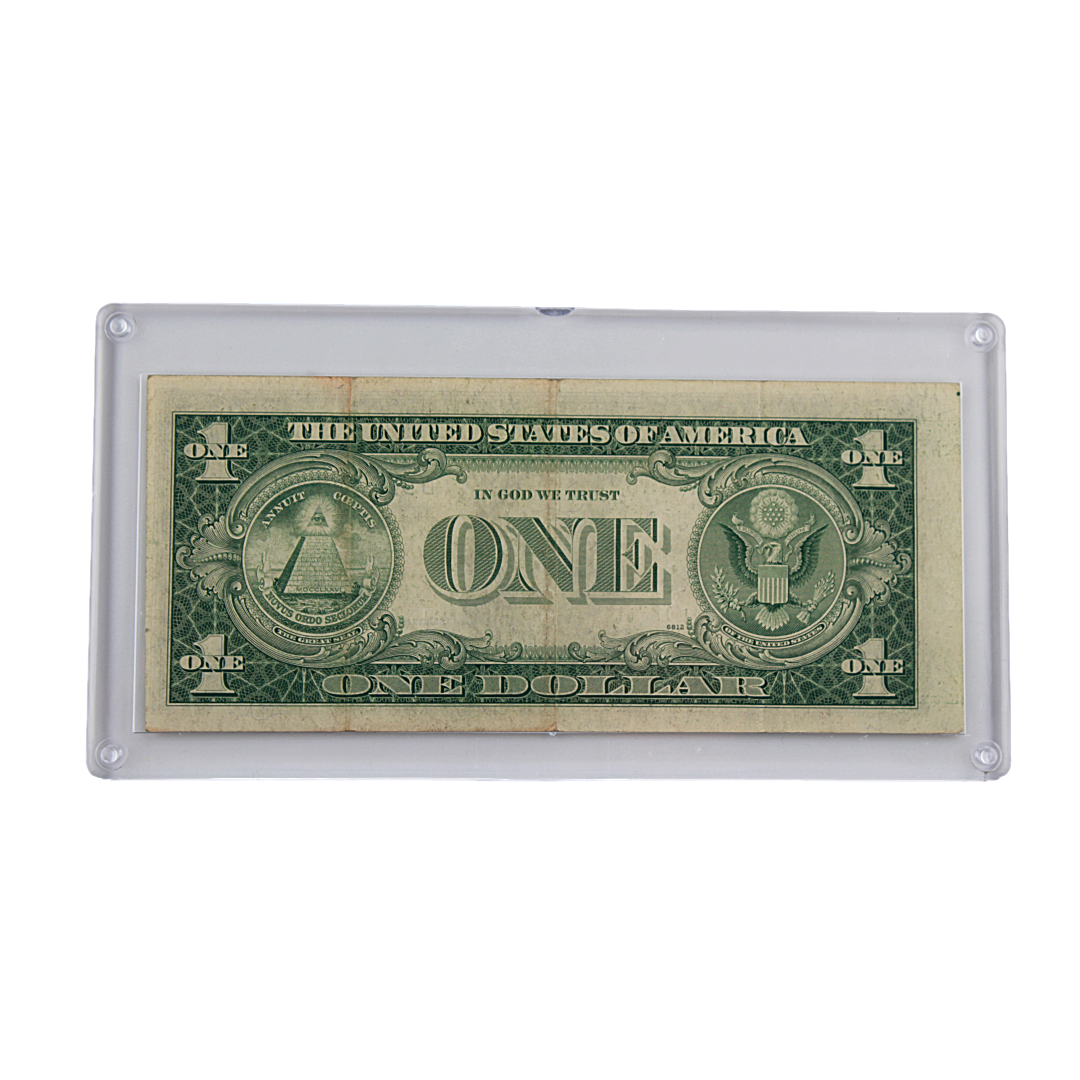 $1 U.S. Note - Series 1935H Blue Seal miscut (PSV 25)