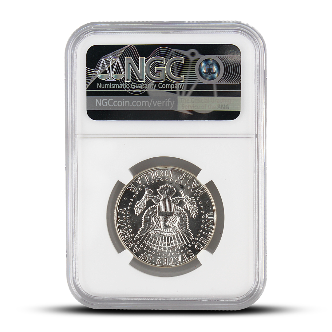 1964 50C - MS64 - NGC John F. Kennedy Signature Label