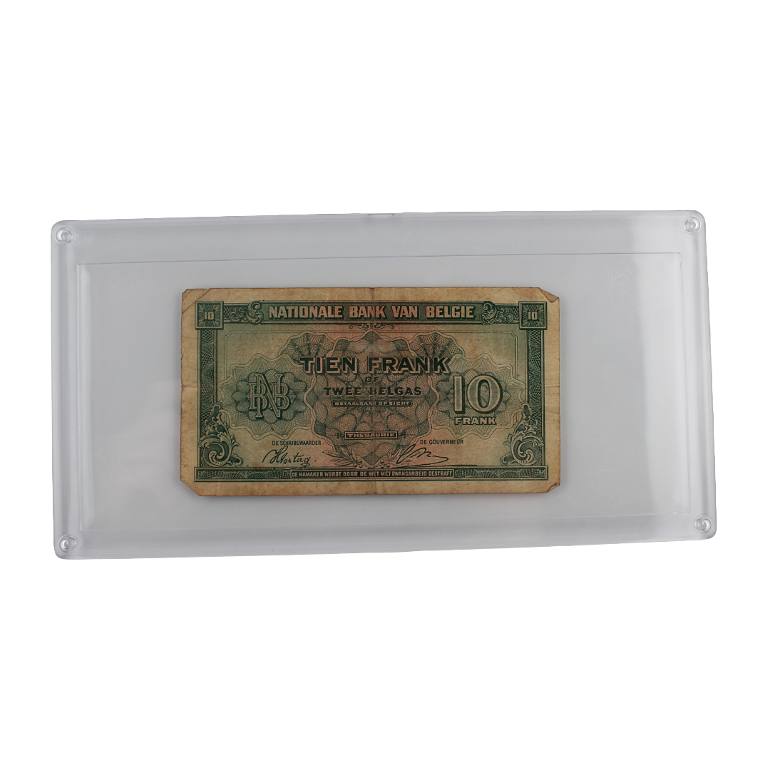 Belgium 10 Francs / 2 Belgas Banknote - 1943 - Banque Nationale de Belgique - WWII Era (PSV 25)