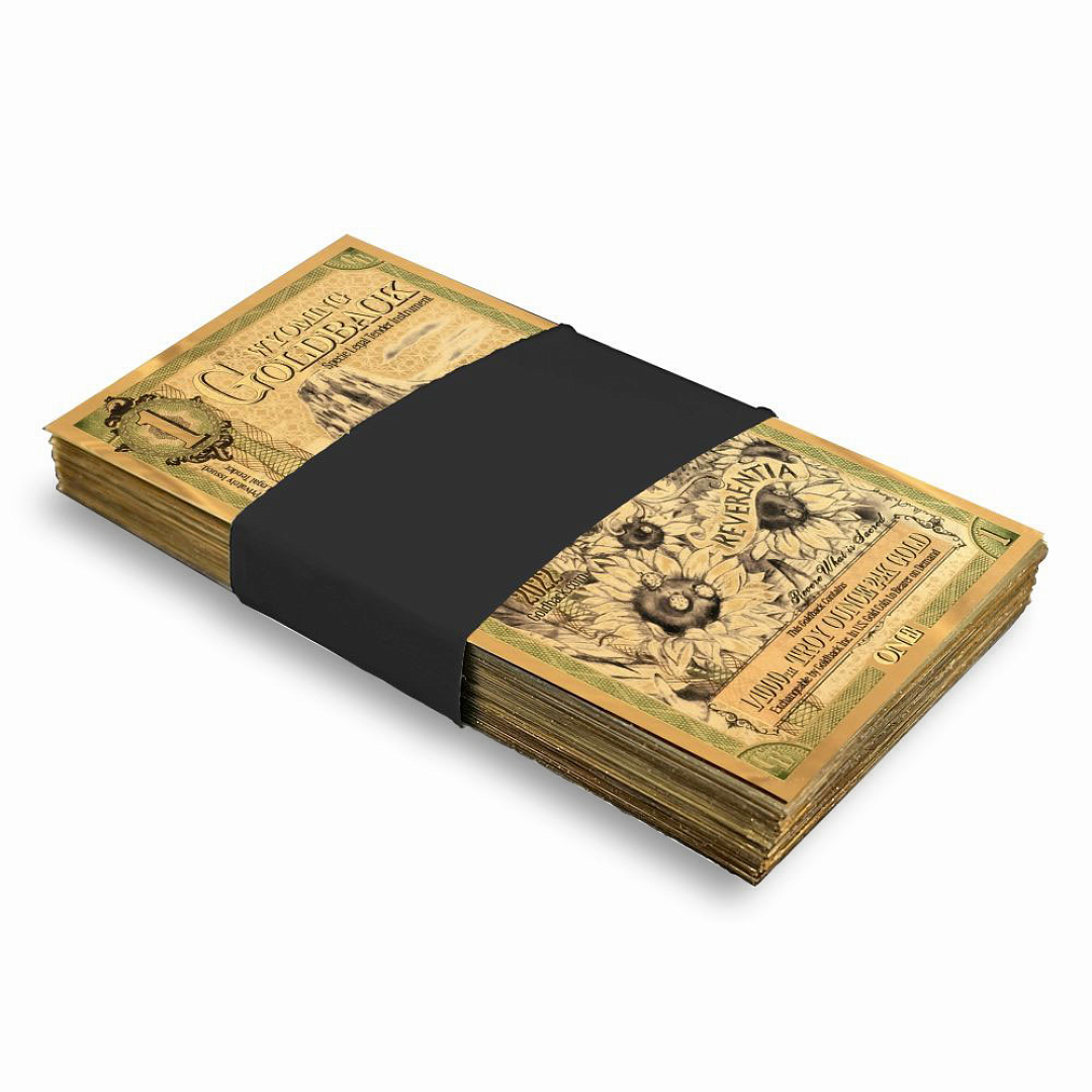 Wyoming 1 Goldback (100 Pack)