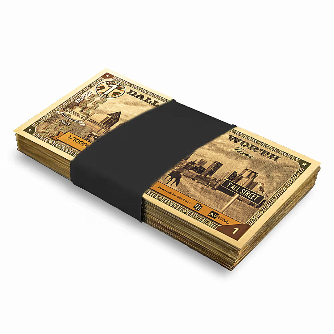Dallas Fort Worth Texas 1 Goldback (100 Pack)