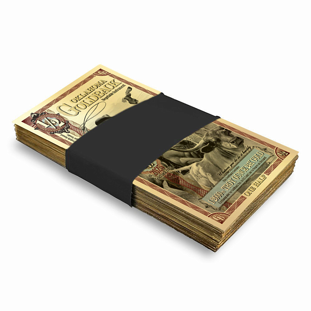 Oklahoma 1/2 Goldback (100 Pack)