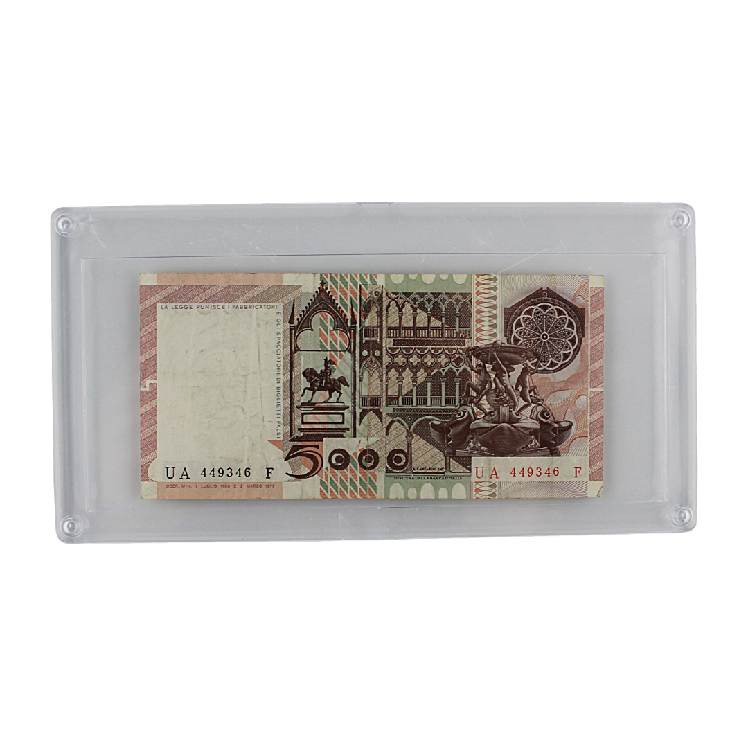 Italy 5,000 Lire Banknote — 1980 