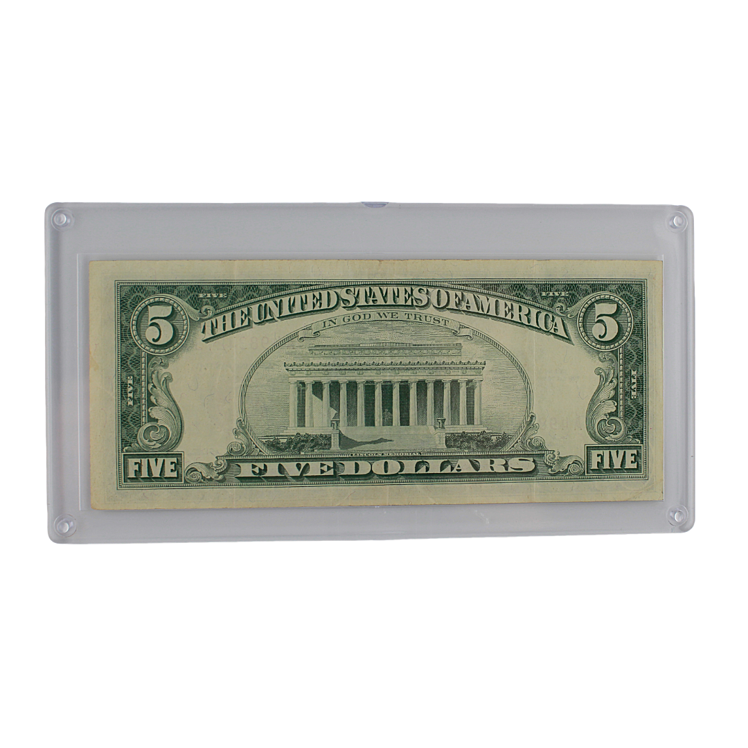1963 $5 United States Note — Red Seal | Abraham Lincoln | Granahan-Dillon Signatures (PSV 20)