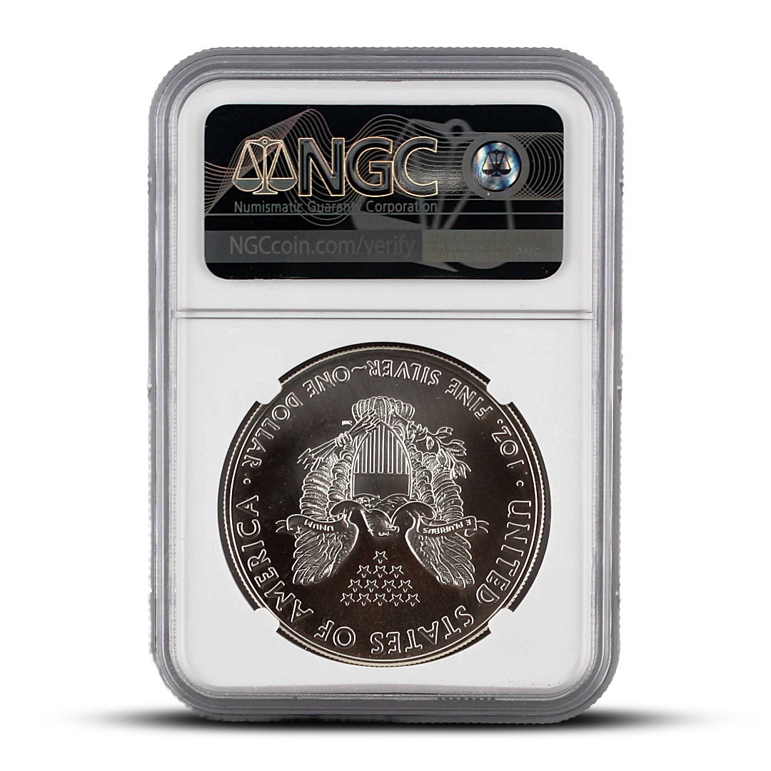 Struck at the Philadelphia Mint 2021(P) Eagle S$1 Heraldic Eagle T-1 EP-FDI (PSV 20)