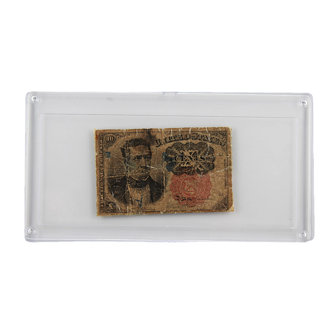 1874 10¢ Fractional Currency Fifth Issue – Meredith Red Seal Note (PSV 20)