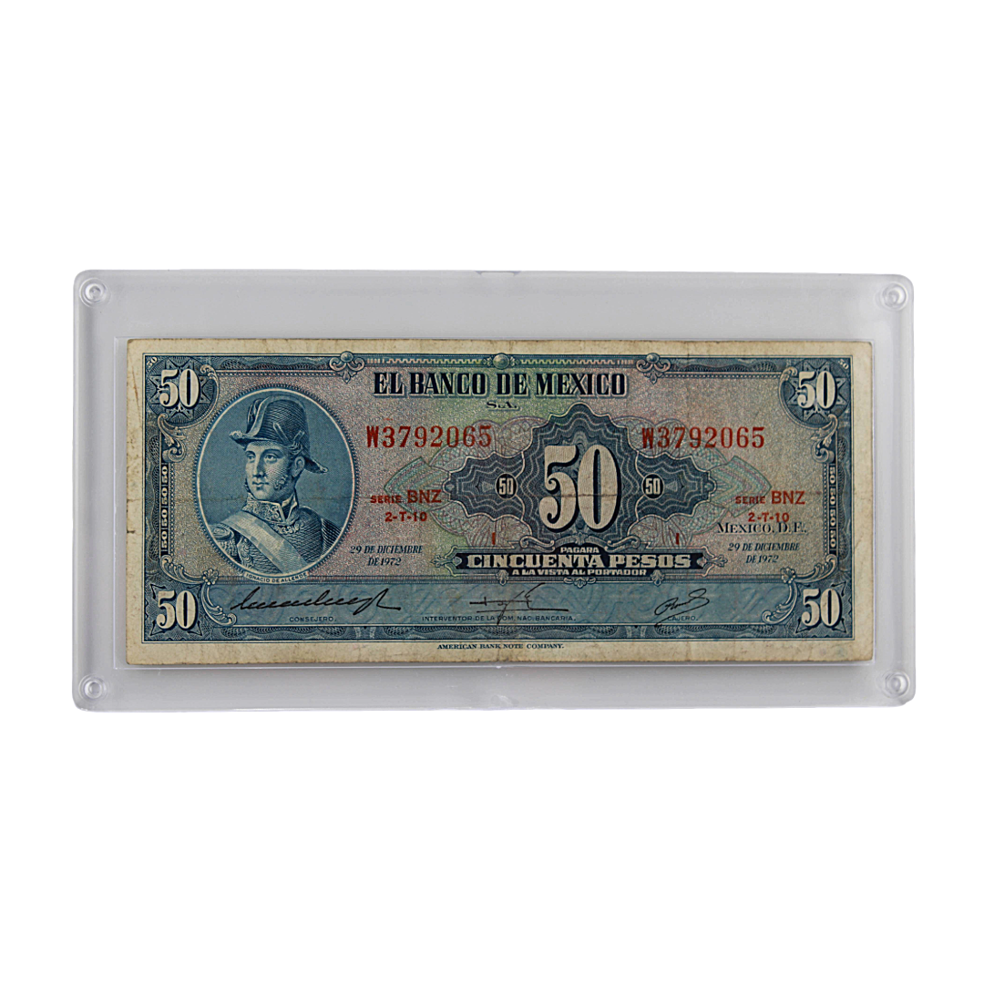 Mexico 50 Pesos Banknote - Series 1972 - Ignacio Allende Banco de México (PSV 20)