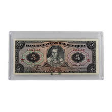 Load image into Gallery viewer, Ecuador 5 Sucres Banknote - Series 1970 - Antonio José de Sucre Banco Central (PSV 20)

