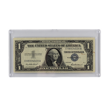 Load image into Gallery viewer, $1 U.S. Note - Series 1957B Blue Seal miscut (PSV 25)
