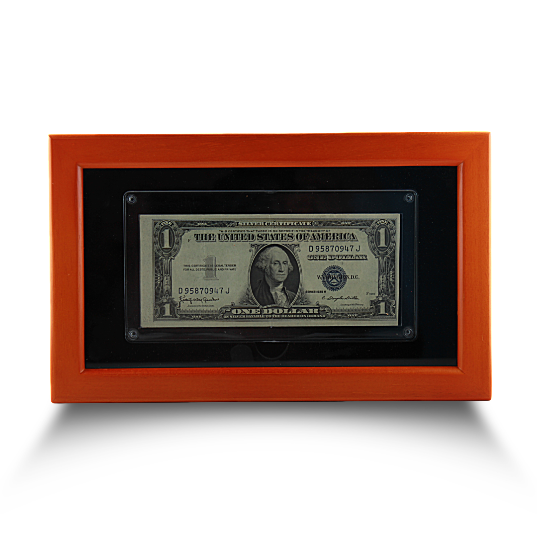 $1 U.S. Note - Series 1935H Blue Seal miscut (PSV 25)