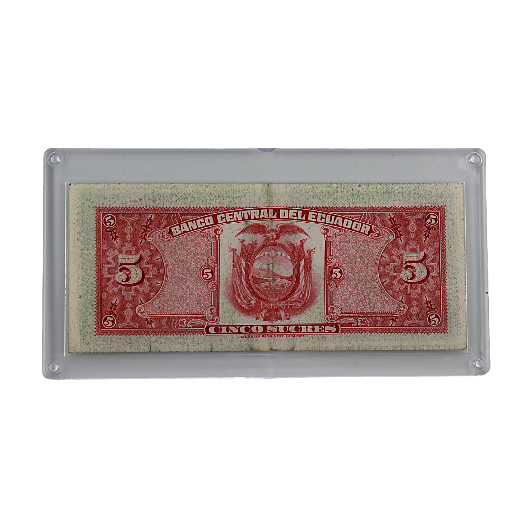 Ecuador 5 Sucres Banknote - Series 1970 - Antonio José de Sucre Banco Central (PSV 20)