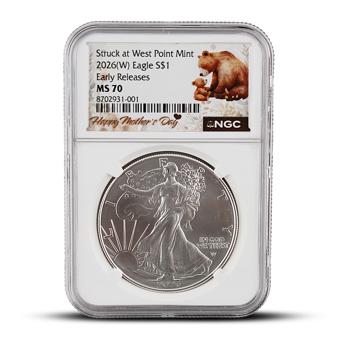 2026(W) $1 American Silver MS70 - Mother's Day Label