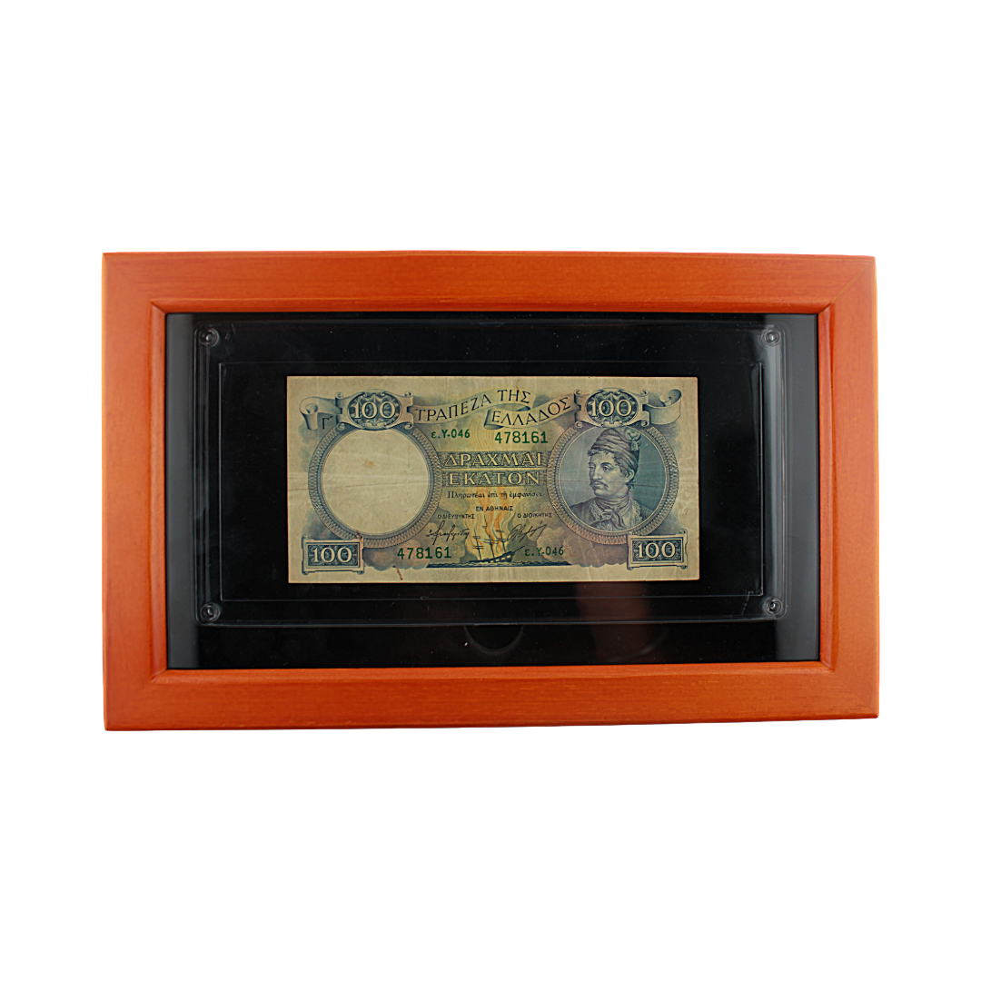 Greece 100 Drachmai Banknote - 1944 - Trapeza Tis Ellados - Greek Independence Hero (PSV 10)