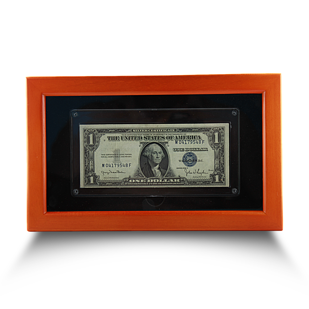 $1 U.S. Note - Series 1935D Blue Seal miscut (PSV 25)