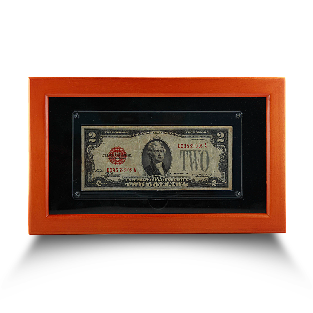 $2 United States Note - Series 1928D - Red Seal Legal Tender Jefferson (PSV 20)
