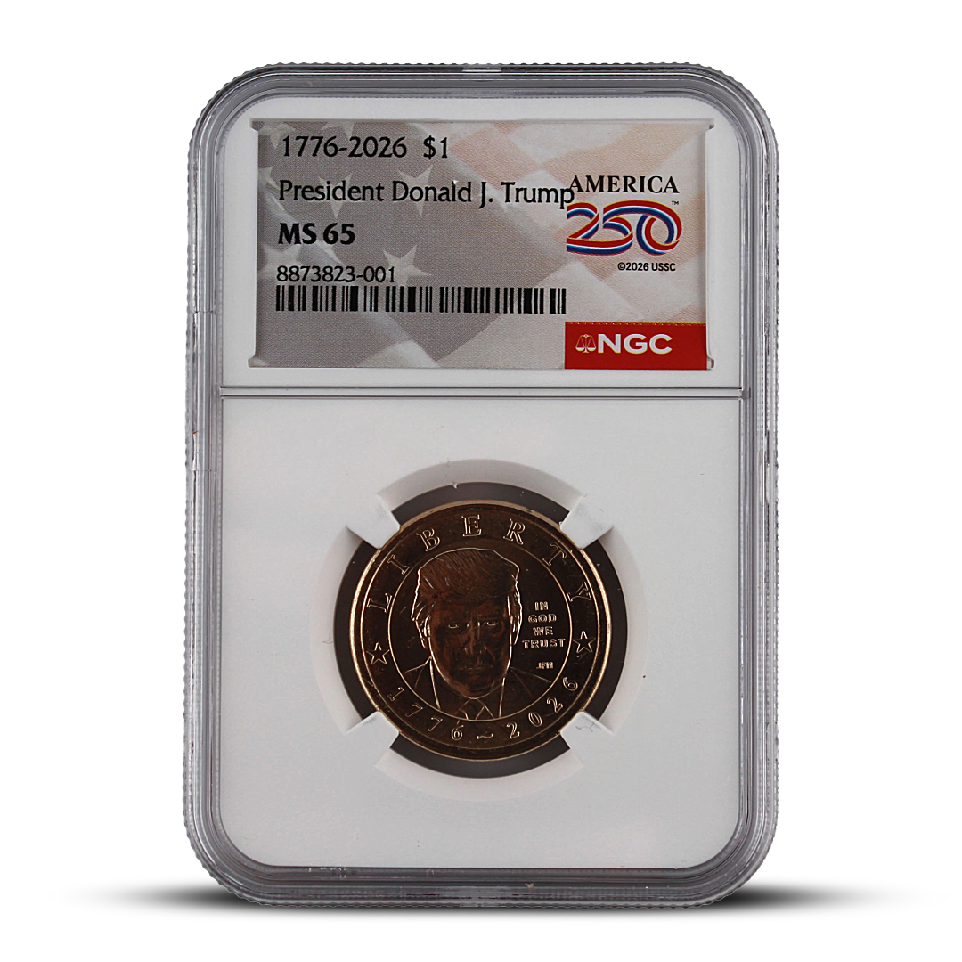 2026 President Donald J. Trump America 250 $1 Coin – NGC MS65 (PSV 50)